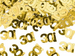 guld konfetti 30 år