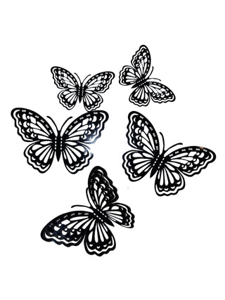 12 decorative butterflies in 3D