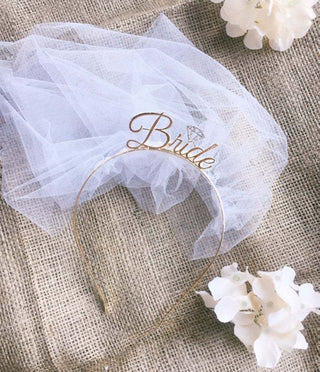 Bride Diadem med Slöja