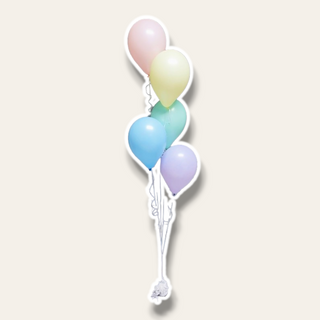 Helium ballonbukett 5st