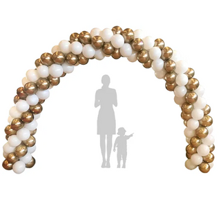 Balloon arch with cluster luxury 11"