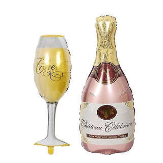 Folieballong Champagne vin rosé