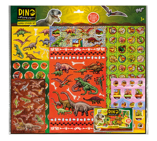 Dinosaurie Klistermärke Mega-Pack