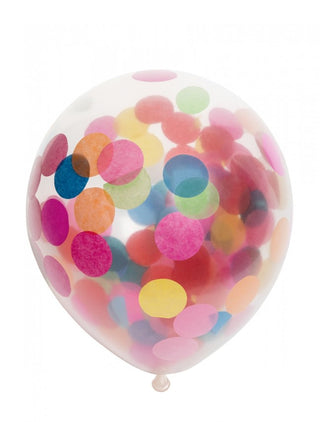 Latex Balloons Confetti Mixed Colors
