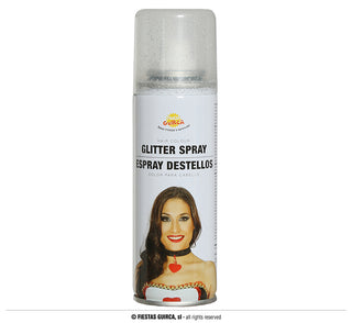 Glitterspray för håret Silver 125ml