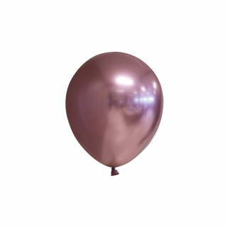 Latex miniballonger Chrome Rosé 100-pack