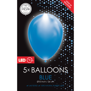 LED Ballonger Blå 10"