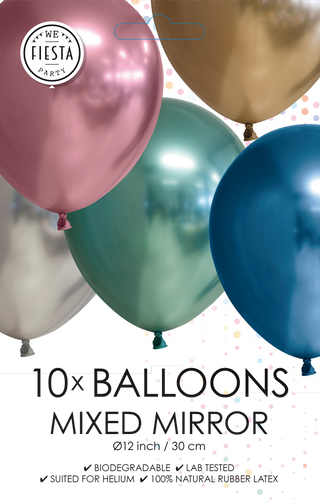 Chrome Latexballonger 10-pack Osorterad