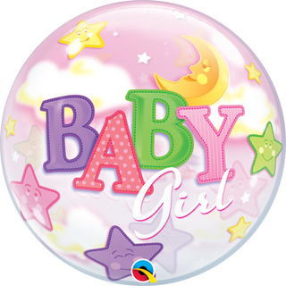 Baby Girl Bubbles Heliumballong 22"