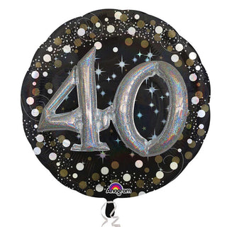 40 år 3D Heliumballong 68cm
