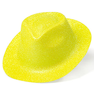 Minihat cowboy neo glitter gul