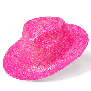 Minihat cowboy neo glitter rosa