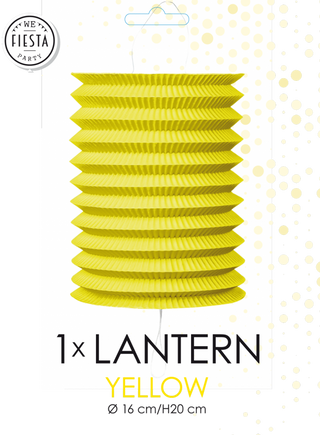 Yellow Lantern Oblong 16cm