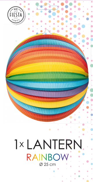 Rainbow lantern 25cm