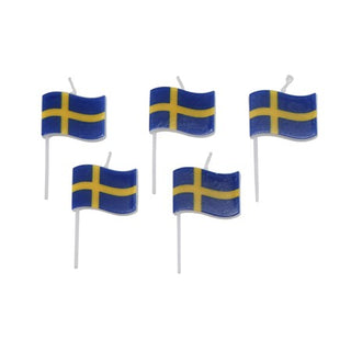Tårtljus Sverige flagga