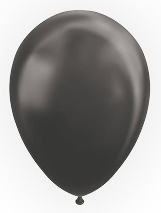 Latexballonger Metallic Svart 10-pack