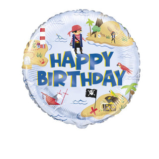 Happy Birthday Pirat Heliumballong 18"
