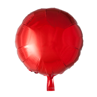 Cirkel folieballong Röd 45cm