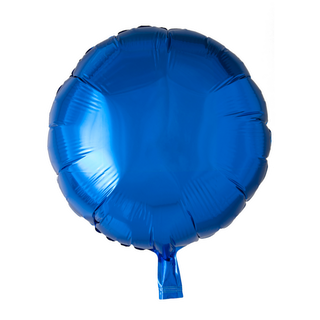 Cirkel folieballong Blå 45 cm