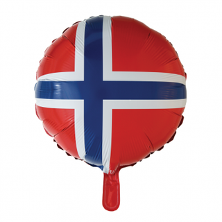 Norsk Flagga Heliumballong 18"