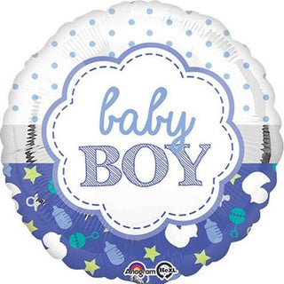 Baby boy text Folieballong 45cm