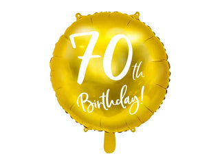 Heliumballong Guld 70 år
