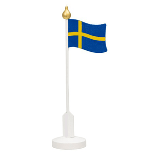 Flaggstång Trä Sverige 13,5cm