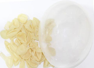 Latex ballonger transparent/genomskinlig 25-pack