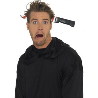 Knife through head diadem