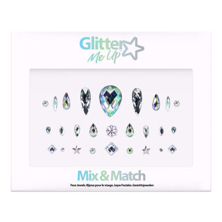 Dekorationsstenar Ansikte Glitz Mix & Match Gems