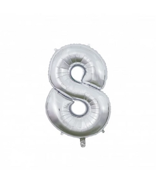 Siffer Heliumballong 66cm Silver
