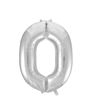 Siffer Heliumballong 86cm Silver