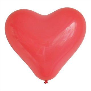 Latexballonger Hjärta Röd 6-pack