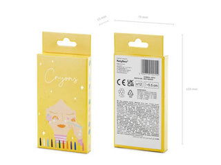Partydeco Face Crayons 12-pack