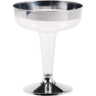 Cocktailglas Elegant Silver Kant, 6-pack