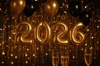 Nyårs heliumballonger