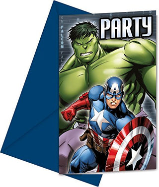 Avengers Inbjudningskort 6- pack