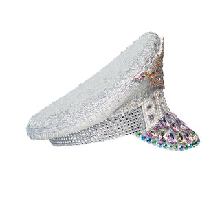 bride vit strass keps