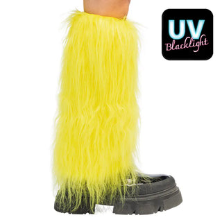 Benvärmare, rave neongul UV (par)