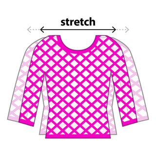 Fishnet-skjorta Temptation, neonrosa (M)