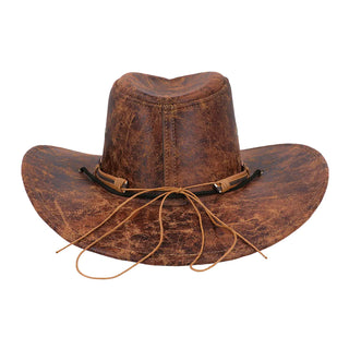 Brun Cowboy Hatt Läderimitation
