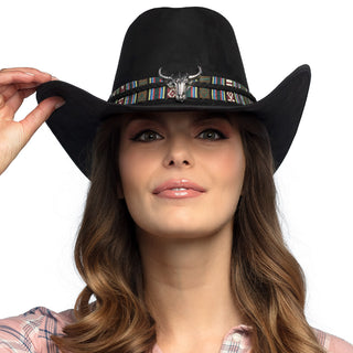 Cowboy hatt Django svart