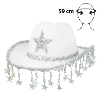 Cowboyhatt Stargazing Vit