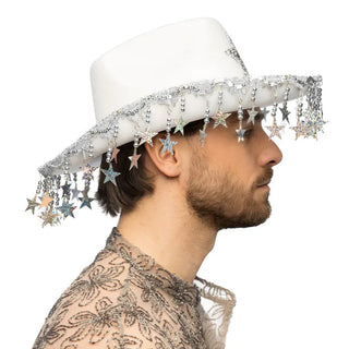 Cowboyhatt Stargazing Vit