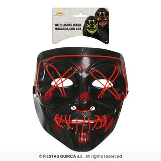 Svart mask med blandade ljus PVC