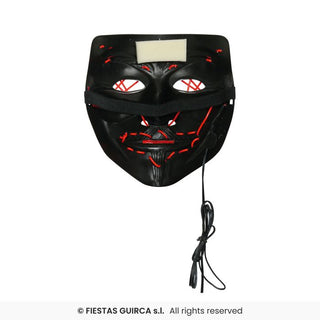 Svart mask med blandade ljus PVC