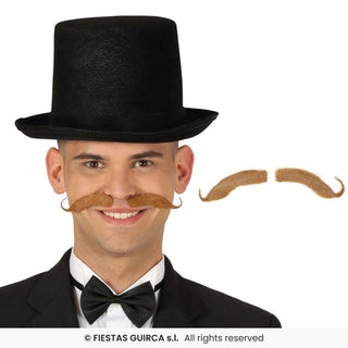 Brun Bayersk Mustasch – Lösmustasch Oktoberfest Maskeradtillbehör