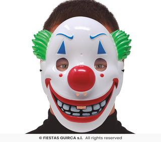 Leende clownmask