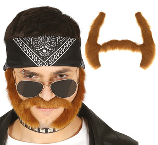 Brun Mustasch och Polisonger