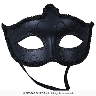 Eye Mask Elegant Black Glitter